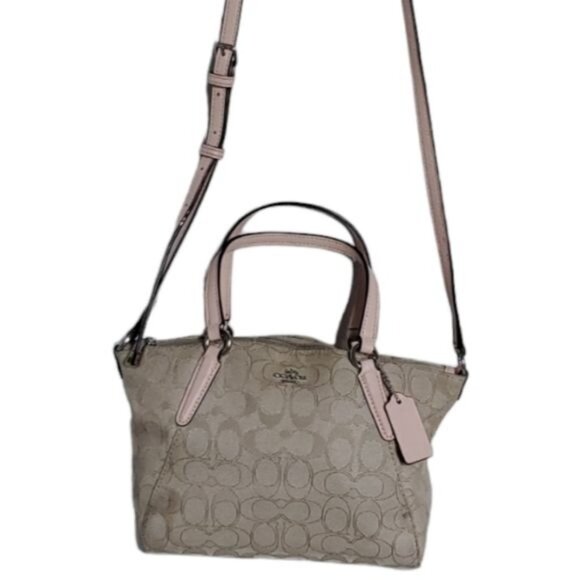 Coach Mini Kelsey Satchel Signature Jacquard Crossbody Shoulder WOMEN'S WOMAN'S - Picture 16 of 16